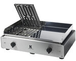 Krampouz duo électrique barbecue/plancha 3500w GICIO2A-AA-00