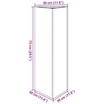 vidaXL Jardinières 2 Pièces noir triangulaire 30x26x75 cm acier