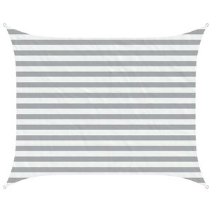 vidaXL Voile d'ombre Gris clair et blanc 2 x 2 5 m