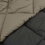 vidaXL Duvet d'hiver Gris clair et anthracite 220 x 155 cm Microfibre