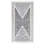 vidaXL Tapis Noir et gris 120x180 cm Coton