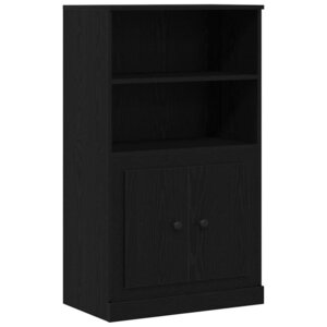 vidaXL Highboard Chêne noir 60 x 35.5 x 103.5 cm Bois d'ingénierie