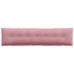 vidaXL Coussin de Dos Rose 200 x 50 cm Tissu en velours côtelé
