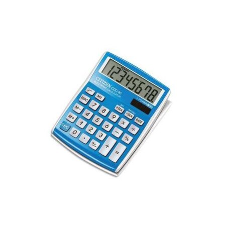 Calculatrice de bureau 8 chiffres light laqué bleu clair CITIZEN
