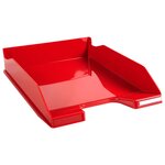 Corbeille à courrier exacompta combo 2 iderama rouge carmin - lot de 6