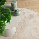 vidaXL Tapis HUARTE Beige 100 x 200 cm Polyester