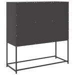 vidaXL Buffet noir 100 5x39x107 cm acier laminé à froid