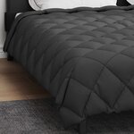 vidaXL Duvet d'hiver Anthracite 220 x 240 cm Microfibre