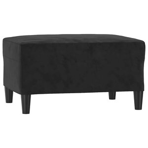 vidaXL Repose-pied Noir 70x55x41 cm Velours