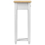 vidaXL Support de Plante Blanc 30 x 30 x 73 cm Bois de pin massif