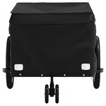 vidaXL Remorque de vélo noir 30 kg fer