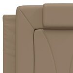 vidaXL Cadre de lit Viana sans matelas cappuccino 120x200 cm similicuir