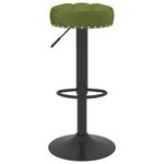 vidaXL Tabourets de bar lot de 2 vert clair velours