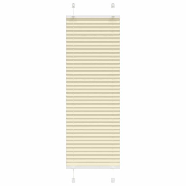 vidaXL Store plissé crème 45x100 cm largeur du tissu 44 4 cm polyester