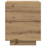 vidaXL Table de chevet avec tiroir chêne artisanal 45 x 40 x 55 cm