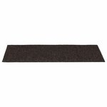 vidaXL Tapis d'escalier autocollants 30 pièces 60 x 25 cm Marron foncé Rectangulaire