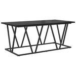 vidaXL Table basse Chêne noir 100 x 50 x 40 cm