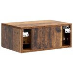 vidaXL Cabinet de chevet mural 2 Pièces Bois ancien 49 x 34 5 x 20 cm