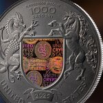 Pièce de monnaie en Argent 1000 Satoshi g 31.1 (1 oz) Millésime 2025 United Crypto States THE WINGS OF FREEDOM