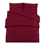 vidaXL Ensemble de housse de couette Bordeaux 140x200 cm Coton