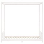 vidaXL Cadre de lit pour enfants blanc 90x190 cm bois de pin massif