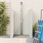 vidaXL Douche solaire extérieure Noir 217 cm PVC  aluminium