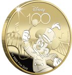 Pièce de monnaie en Or 50 Dollars g 31.1 (1 oz) Millésime 2023 Disney 100 Magical Years MICKEY MOUSE