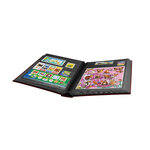 Classeur Premium cuir 64 pages pour timbres. Couleur - Bordeaux