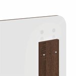 vidaXL Tête de lit Chêne brun 120 cm Bois d'ingénierie