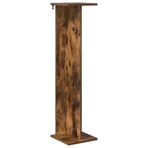 vidaXL Support de Plante Chêne fumé 25 x 25 5 x 100 5 cm