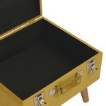 Tabourets de rangement 3 pièces jaune moutarde velours 02_0010922