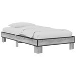 vidaXL Cadre de lit Sonoma gris 80 x 200 cm Bois d'ingénierie