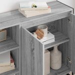 vidaXL Meuble d'appoint Gris Sonoma 96 5 x 30 x 75 cm
