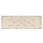 vidaXL Coussins de plancher de palette 6 Pièces Beige Coton