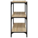 vidaXL Bibliothèque Chêne Sonoma 60x33x70 5 cm Bois d'ingénierie acier
