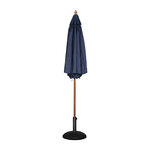 Parasol de terrasse professionnel de 2 5 m bleu marine à poulie - bolero -  - polyester x2370mm