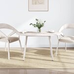 vidaXL Dessus de table blanc 90x45x2 5 cm bois de pin massif ovale
