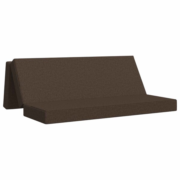 vidaXL Canapé-lit pliable 200 x 67 x 45 cm Taupe