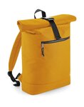 Sac à dos roll-top polyester recyclé - BG286 - jaune moutarde