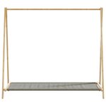 vidaXL Porte-vêtement avec étagères 106x34x102 cm bambou