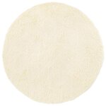 vidaXL Tapis Shaggy à poils longs NAVARRA crème 100x100 cm polyester