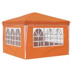 vidaXL Tente de fête pop-up 288 x 288 x 245 cm Orange Tissu Oxford