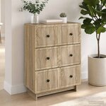 vidaXL Armoire à tiroirs 66 x 34 5 x 90 cm Bois d'ingénierie