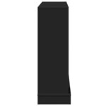 VidaXL Cadre de cheminée noir 100x30x87 5 cm bois d'ingénierie