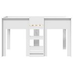 vidaXL Lit Superposé pour Enfants Blanc 80 x 200 cm Bois d'ingénierie
