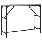 vidaXL Table console sonoma gris 100x32x75 cm bois d'ingénierie