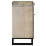 vidaXL Tables de chevet avec tiroir Blanc et Noir 50 x 33 x 60 cm