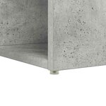 vidaXL Bureau Gris béton 108 x 55 x 103 5 cm Bois d'ingénierie