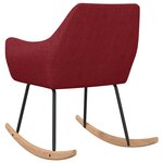 vidaXL Chaise à bascule Rouge bordeaux Tissu