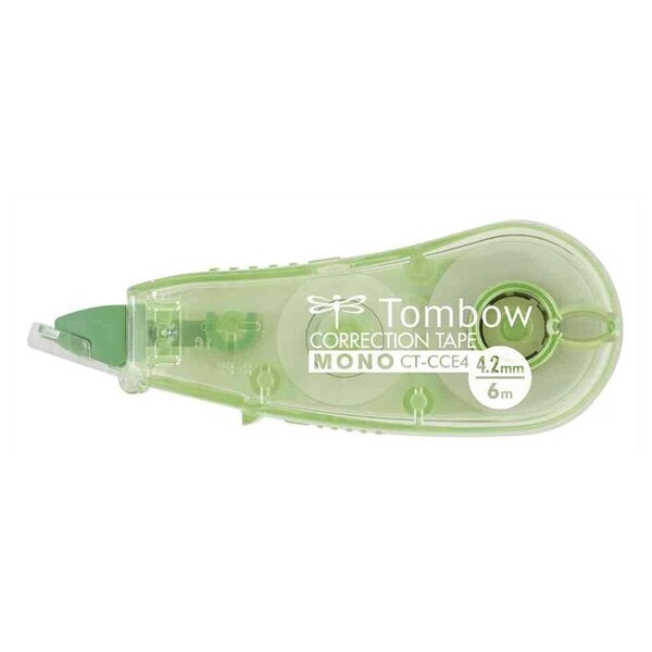 Roller correcteur jetable MONO CCE 4 2 mm x 6 m Vert x 6 TOMBOW
